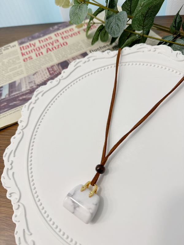 2505045 JF Marble Pendant Necklace