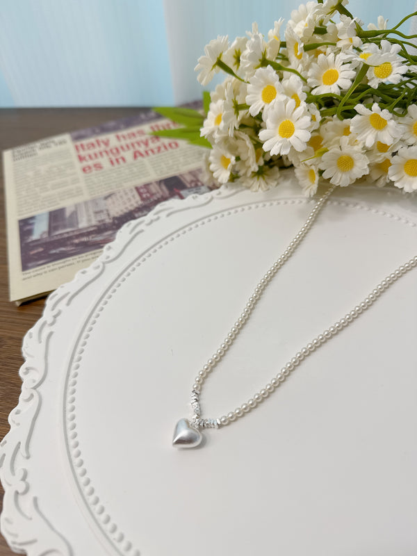 2505046 JF Pearl Heart Necklace