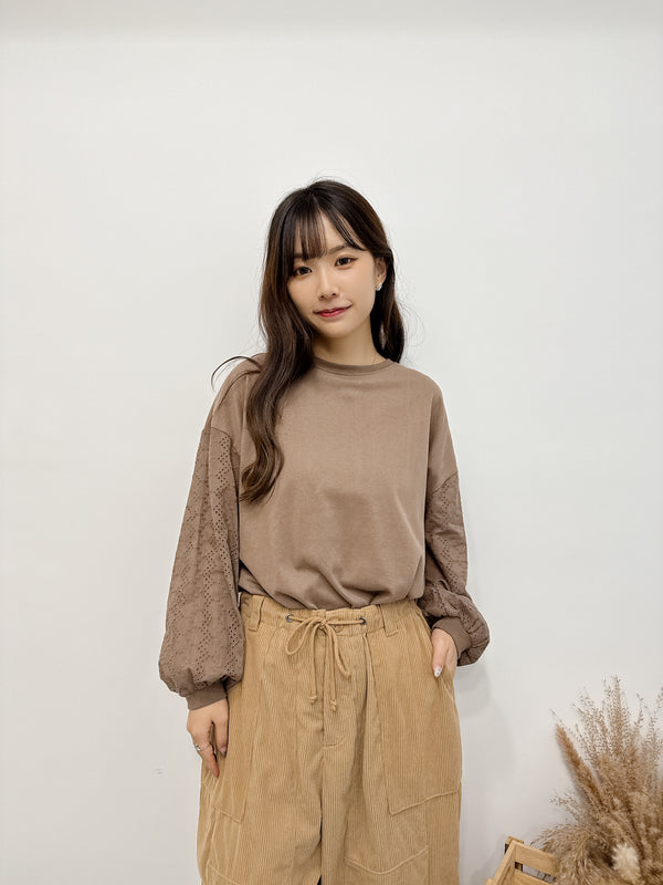 2510108 GL Peach Brushed Pullover - Mocha