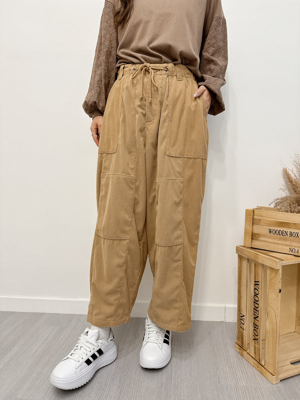 2511013 MO Corduroy Fatigue Pants - Beige