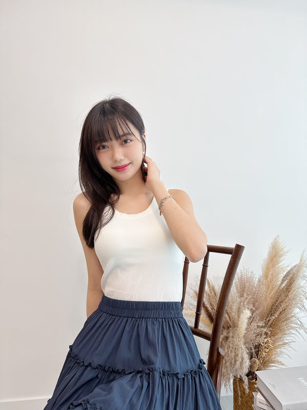 2505019 JF Rib Tank Top - White