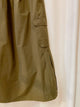 2308109 LUP Side Pocket and Pleats Skirt - GREEN