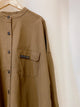 2308106 JA Round Collar Shirt - BROWN