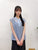 2307009 KG Sheer French Shirt - BLUE