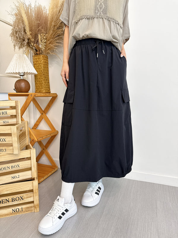 2507056 NH Elastic Cargo Skirt - Black