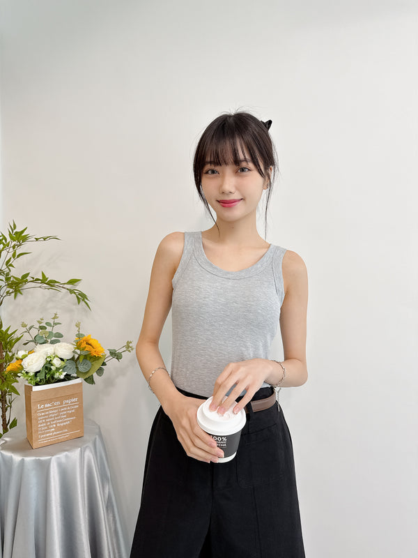2505019 JF Rib Tank Top - Grey