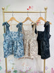 2310007  Floral Bows Shoulders Vest - BEIGE