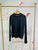 2310004  High Neck Rib Tee - BLACK