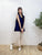2308017 LUP Striped Dobby Vest - NAVY