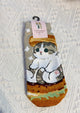 2310048 MO Cats Print Socks