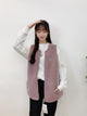 2309081 CONS Berber Patchwork Logo Vest