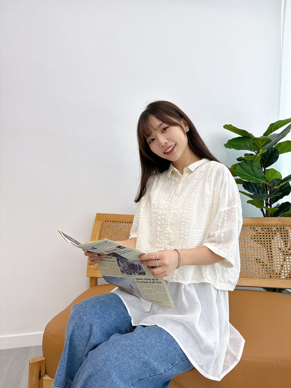 2508013 GP Indian Cotton 2-piece Set - White