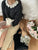 2401042 JNE Knit Collar Top - Black