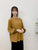 2309074 LUP Check Sleeves Pullover - YELLOW