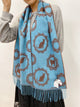 2310074 SO (MIJ) Cats Circle Pattern Stole