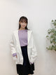 2309088 AI 2 Way Cotton Hood Shirt - WHITE