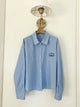 2401139 CH Words Emb Shirt-Blue