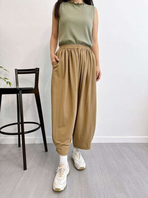 2505065 MMO Cool Touch Rayon Cocoon Pants - Beige