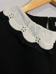 2401042 JNE Knit Collar Top - Black