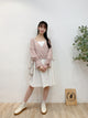 2309070 BAB 2-way Jacquard Blouse - PINK