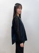 2308058 SK 2-way Sleeves Lace Blouse - BLACK
