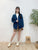2309078 SH Light Quilted Double Pocket Jacket - NAVY