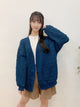 2309078 SH Light Quilted Double Pocket Jacket - NAVY