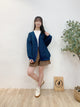 2309078 SH Light Quilted Double Pocket Jacket - NAVY