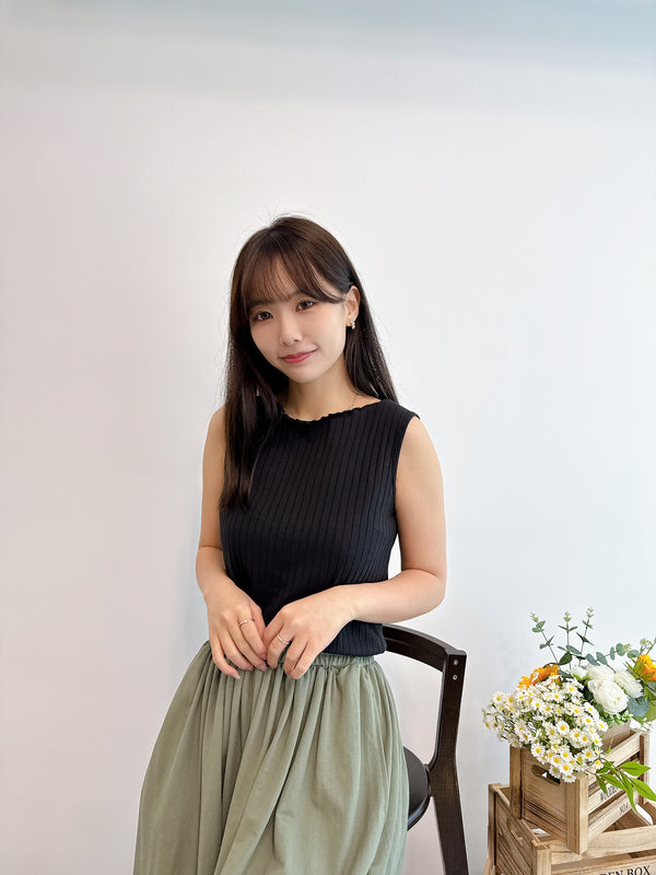 2505066 MMO Wide Rib Tank Top - Black