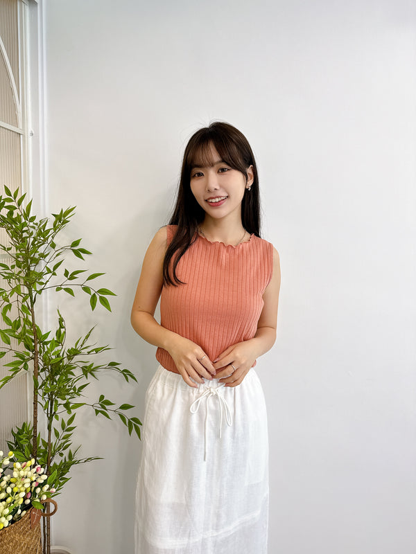 2505066 MMO Wide Rib Tank Top - Orange