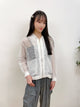 2308056 SK Mesh Zip-up Jacket - WHITE