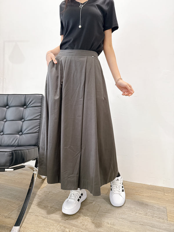 2505025 JF Pleated A-line Skirt - Charcoal