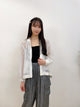 2308056 SK Mesh Zip-up Jacket - WHITE