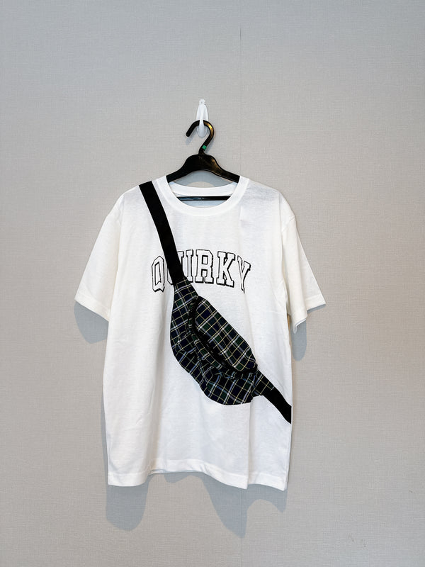 2507140 EST Words 3D Bag Tee - White