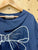 2309001 KR Ribbon EMB Top - NAVY