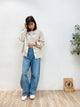 2310118 GL Cotton Linen Jacket - WHITE