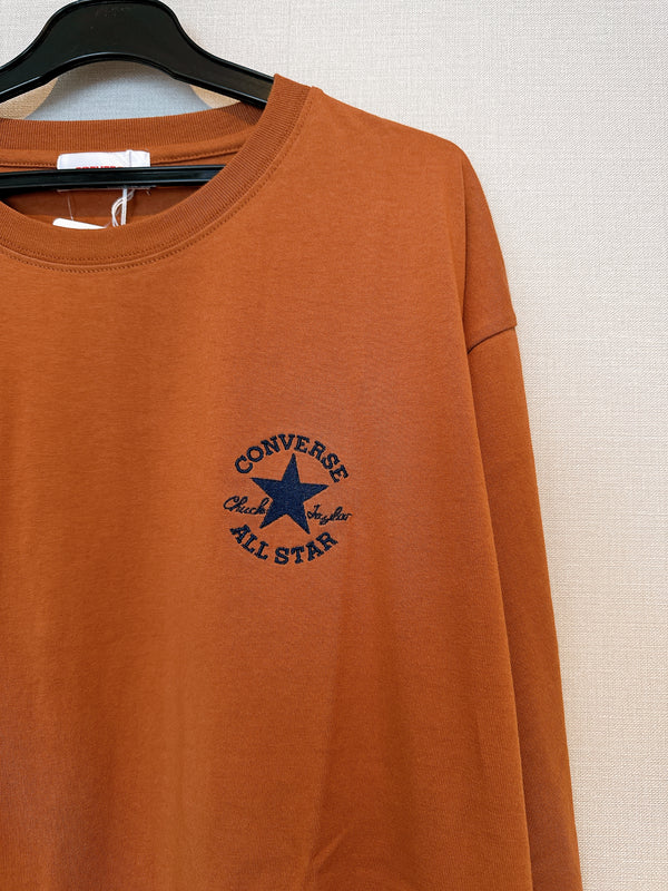 2507186 CONS Back Print Long Sleeves Tee - Camel