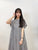 2308076 LIL Cotton Voile Pleats OP - STRIPE