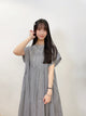 2308076 LIL Cotton Voile Pleats OP - STRIPE