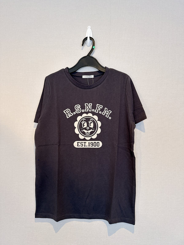 2507173 QC Sun Flower Tee(Made in Japan) - Black