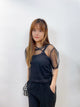 2308050 RC Tulle Shirt - BLACK