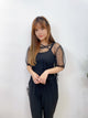 2308050 RC Tulle Shirt - BLACK
