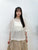 2308077 HU Sheer Cut and Sew Top - BEIGE