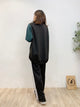 2310100 MY Scheme Ribbed Dolman Pullover - GREEN