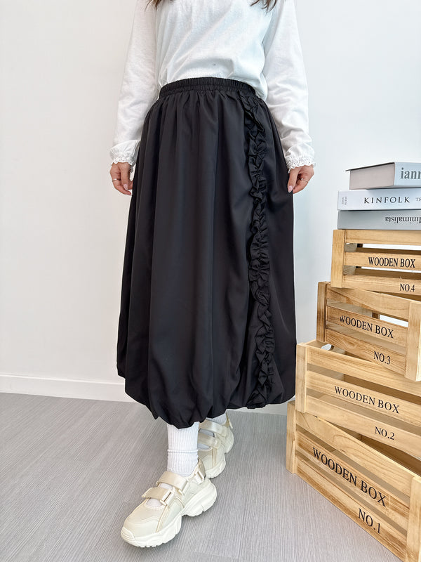 2509007 HA Frill Motif Balloon Skirt