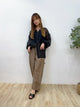 2308049 RC 2Way Sheer Blouse - BLACK