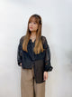 2308049 RC 2Way Sheer Blouse - BLACK