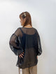 2308049 RC 2Way Sheer Blouse - BLACK