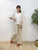 2308074 HU Lace Open Collar Blouse - WHITE