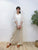 2308074 HU Lace Open Collar Blouse - WHITE